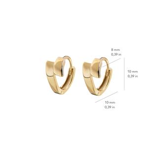 14 Ayar Altın Minik Halka Küpe