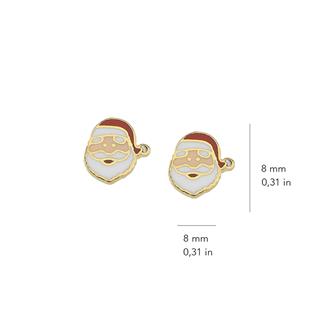 14 Ayar Altın Noel Baba Çocuk Küpe