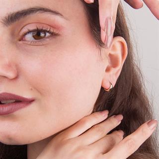 14 Ayar Altın Minik Halka Küpe