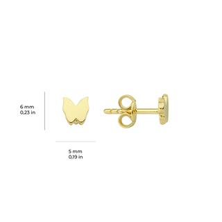 14 Ayar Altın Minik Kelebek Küpe
