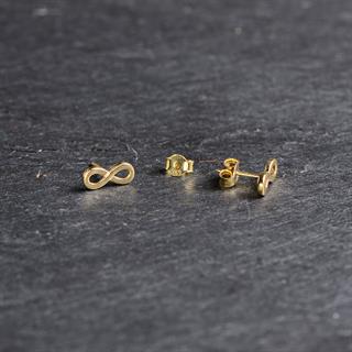 14 Ayar Altın Sonsuzluk Küpe