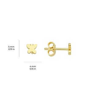 14 Ayar Altın Küçük Kelebek Küpe