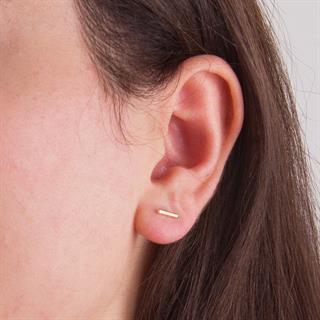 14 Ayar Çubuk Altın Küpe