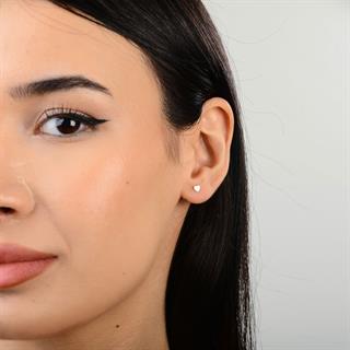 14 Ayar Altın Minik Kalp Küpe