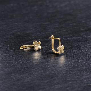 14 Ayar Altın Kelebek Küpe