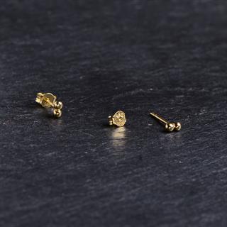 14 Ayar Altın Minik Top Küpe