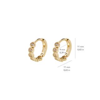 14 Ayar Altın Modern Halka Küpe