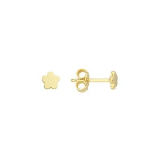 14 Ayar Altın Minik Çiçek Küpe