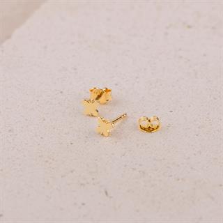 14 Ayar Altın Küçük Kelebek Küpe