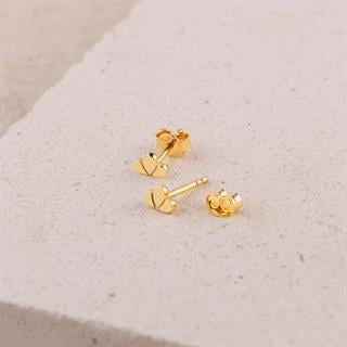 14 Ayar Altın Minik Bulut Küpe