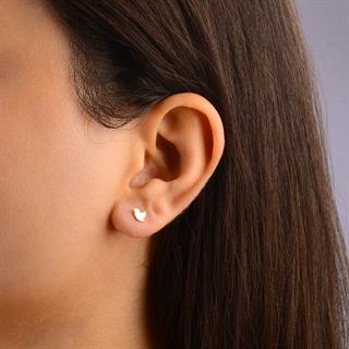 14 Ayar Altın Minik Kuş Küpe