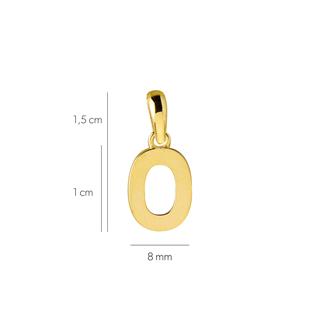 14 Ayar Sıfır Rakamı Altın Kolye Ucu