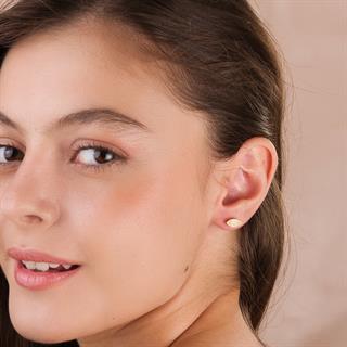 14 Ayar Altın Göz Şans Küpe