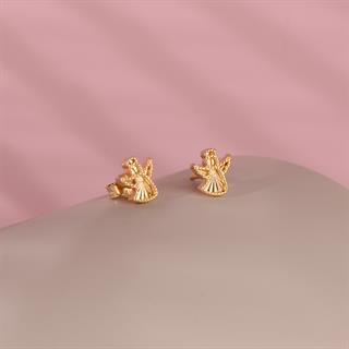 14 Ayar Altın Melek Küpe