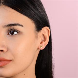 14 Ayar Altın Deniz Kabuğu Küpe