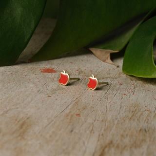 14 Ayar Çocuk Altın Elma Küpe