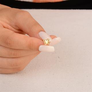 14 Ayar Altın Kelebek Küpe