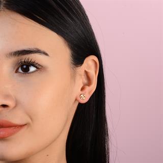 14 Ayar Altın Modern Küpe