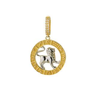 Aslan Burç Altın Charm