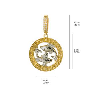 Balık Burç Altın Charm