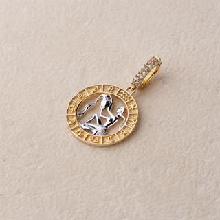 Kova Burç Altın Charm