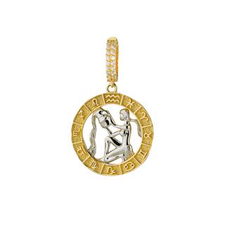 Kova Burç Altın Charm