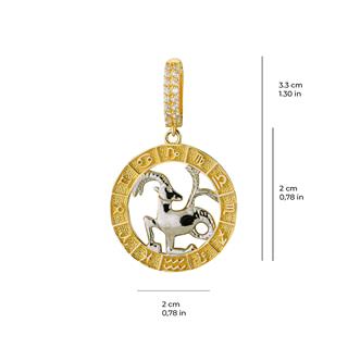 Oğlak Burç Altın Charm