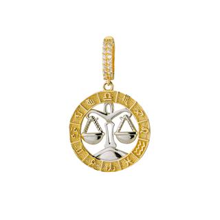 Terazi Burç Altın Charm