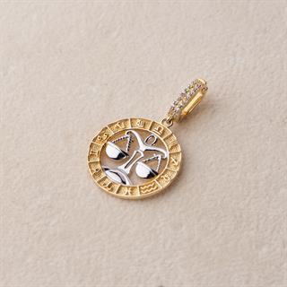 Terazi Burç Altın Charm