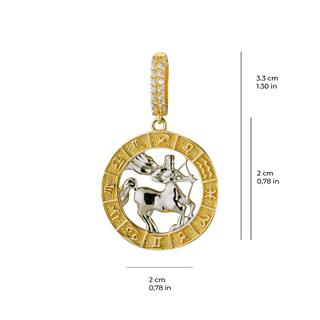 Yay Burç Altın Charm