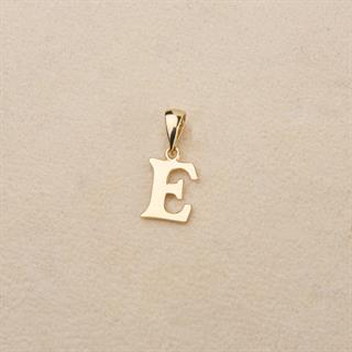 14 Ayar Altın E Harfi Kolye Ucu