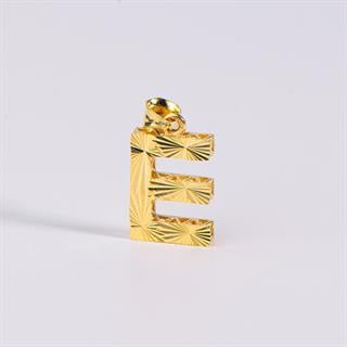 14 Ayar Altın E Harfi Kolye Ucu