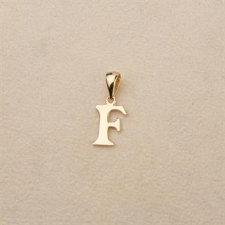 14 Ayar Altın F Harfi Kolye Ucu