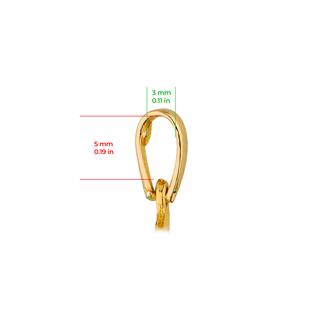 14 Ayar Altın F Harfi Kolye Ucu