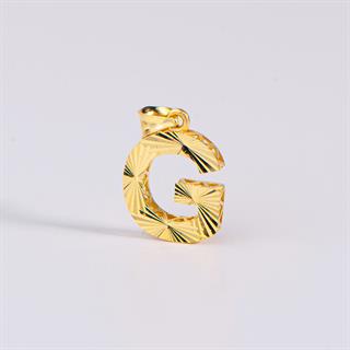 14 Ayar Altın G Harfi Kolye Ucu