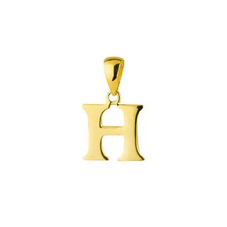 14 Ayar Altın H Harfi Kolye Ucu