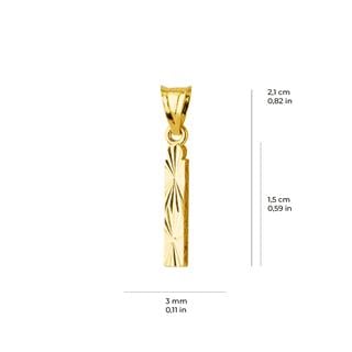 14 Ayar Altın İ Harfi Kolye Ucu