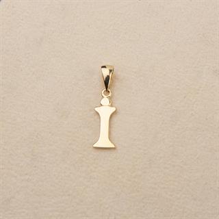 14 Ayar Altın İ Harfi Kolye Ucu