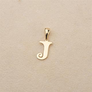 14 Ayar Altın J Harfi Kolye Ucu