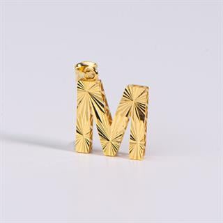 14 Ayar Altın M Harfi Kolye Ucu