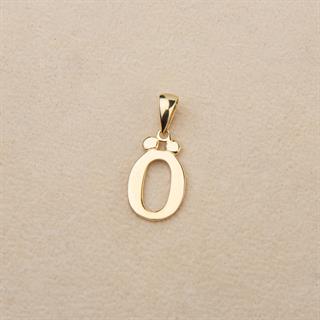 14 Ayar Altın Ö Harfi Kolye Ucu