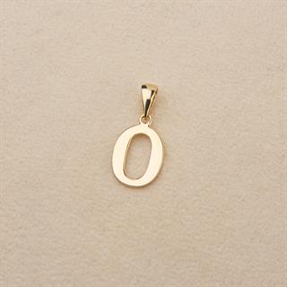 14 Ayar Altın O Harfi Kolye Ucu