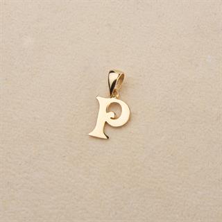 14 Ayar Altın P Harfi Kolye Ucu