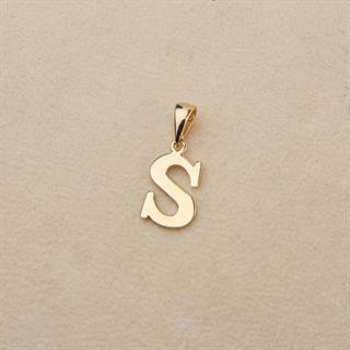 14 Ayar Altın S Harfi Kolye Ucu
