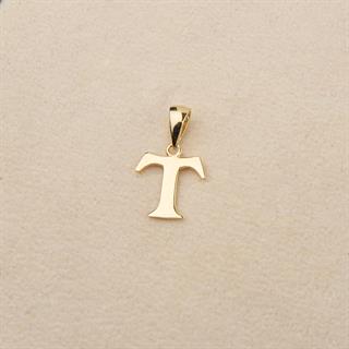 14 Ayar Altın T Harfi Kolye Ucu
