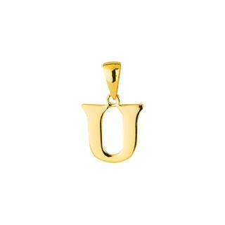14 Ayar Altın U Harfi Kolye Ucu