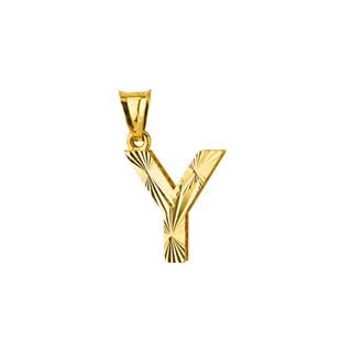 14 Ayar Altın Y Harfi Kolye Ucu