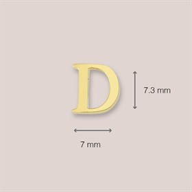 14 Ayar Altın D Harf Küpe