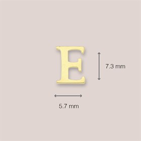 14 Ayar Altın E Harf Küpe