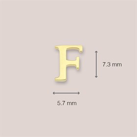 14 Ayar Altın F Harf Küpe